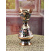 Rose Flower Decorative Copper Vase 25 Cm