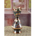 Rose Flower Decorative Copper Vase 25 Cm