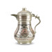 Silver Embroidered Copper Jug With Rose Flower Lid