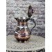 Classical Embroidered Copper Jug With Rose Flower Lid