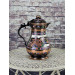 Classical Embroidered Copper Jug With Rose Flower Lid