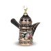 دلة قهوة عربية نحاسية منقوشة بالورود 300 مل