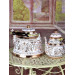 Royal Style Copper Teapot Set With Floral Pattern