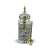 Vintage Style Tin Plated Brass Coffee Canister With Spoon