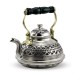 Tin Engraved Italian Type Copper Teapot 2.1 Lt