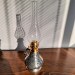 Tin Engraved Copper Oil Lamp