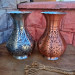 Tin Chisel Embroidered Copper Vase