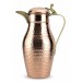 Copper And Nickel Jug With Red Lid And Handle