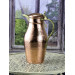 Copper And Nickel Jug With Red Lid And Handle