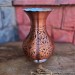 Chisel Embroidered Copper Vase