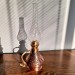 Matted Etched Copper Lamp