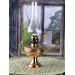 Engraved Copper Lamp / Lantern With A Base