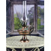 Brass Lamp / Lantern With A Base Engraved With Flowers