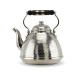 3L Engraved Nickel Plated Brass Teapot