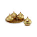 Gold Color Bosnian Copper Spice Shaker With Tray 250 Ml