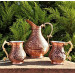 Tugra 1 Mm Thick Copper Pitcher And Mug Set