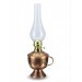 Brass Lamp / Lantern With Embossed Antique Style