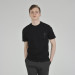 Men's T-Shirt With More Than One Piece Sleeve Design - Black