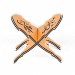 Childrens Bench Mdf Double Layer Orange With Allah Muhammed Written