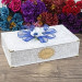Gift Velvet Box, Quran, Rosary, Zikirmatik, Bookmark, Prayer Rug, Shawl Set Navy Blue
