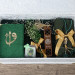 هدية صندوق مخملي بقرآن كريم ومسبحة وفاصلة كتاب مع مسبحة الكترونية وسجادة صلاة لون أخضر