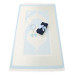 Silk Nur Taffeta Prayer Rug Blue & Pearl Rosary Rose Blue & Navy Shawl & Zikirmatik