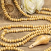 Kaaba Scented Boxwood Wooden Prayer Beads Of 500 10 Mm Cream