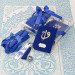 Personalized Yasin Book & Luxury Stone Zikirmatik & Tasseled Pearl Rosary & Shawl & Taffeta Prayer Rug Gift Set