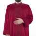 Luxurious Burgundy Embroidered Imam Robe