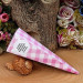 Empty 15 Cm Pink Cone Candy Box