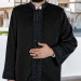 Long Imam Robe With A Slim Fit, Black