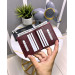 Bifold Wallet Real Leather Claret Red Color