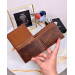 Leather Men's Wallet Antique Hazelnut Color