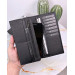 Leather Phone Wallet Black Color Genuine Leather