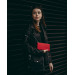 Red Women's Bag With Chain Genuine Leather