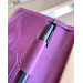 Purple Notebook Cover Genuine Calf Leather