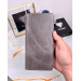 Wallet And Card Holder With Phone Compartment Gray Color
