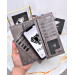 Phone Wallet And Card Holder Genuine Leather Gray Color