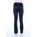 133-Double Rivet Half Spanish Leg Maternity Jeans