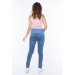 136-Embroidery Slim Fit Slim Fit Maternity Pants