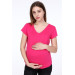 3158-V Neck Short Sleeve Maternity T-Shirt