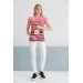 3190-Pregnant Striped Facing Baby Humorous T-Shirt