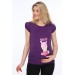 3206-Heart Baby Short Sleeve Maternity T-Shirt