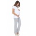 Cotton Lycra Zero Collar Short Sleeve Maternity T-Shirt 4441