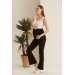 Spanish Leg Maternity Two Yarn Combed Cotton Trousers 4511
