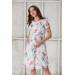 4517-Spring Flower Maternity Mini Chiffon Dress