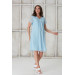4521-Pleated V-Neck Heart Pattern Maternity Mini Chiffon Dress