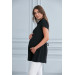 Polo Collar Breastfeeding Maternity Blouse-Tunic