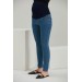 5036-Ankle-Length Elastic Maternity Jeans