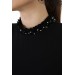 Maternity Evening Dress Collar Stone Embroidered Collar Baby Shower